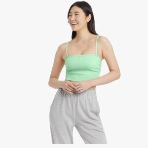 Colsie Women's Ruched Rib Bandeau Bra M NWT